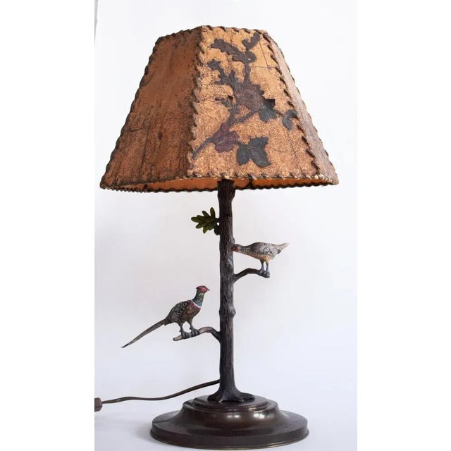 Viennese Bronze Table Lamp For Sale - Image 9 of 9