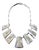 Modern Sculptural Sterling Silver Necklace Graziella Laffi For Sale