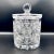 Vintage Cut Crystal Biscuit Barrel in Lead Crystal, 1950s For Sale - Image 11 of 11