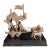 1960s Mahabharata Chariot Metal Statue Lord Krishna Arjun Rath Handmade Sculpture 18” For Sale