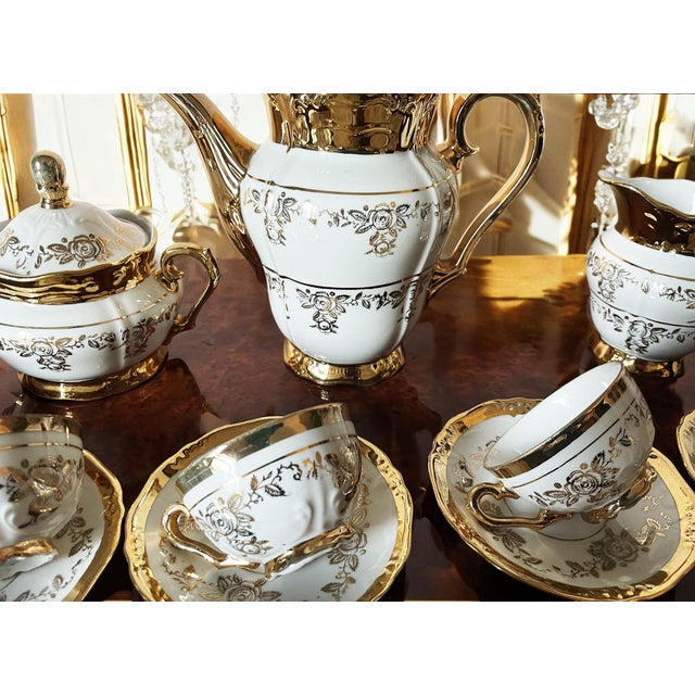 Antico Coffee Service in Porcelain from GKC Garies Kuhnl & Co., 1930, Set of 23 For Sale - Image 13 of 14