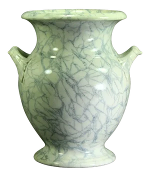 1860s Ashworth Bros. Hanley Marble-Glaze Pottery Handled Urn Vase