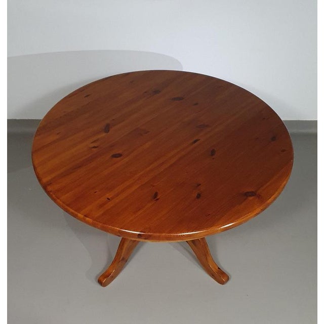 Wood Vintage Pine Dining Table, 1970s For Sale - Image 7 of 17