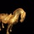 Bronze Pair of Vintage Chinese Gilt Bronze Horse Figures – Tang Style Saddled Horses For Sale - Image 8 of 9