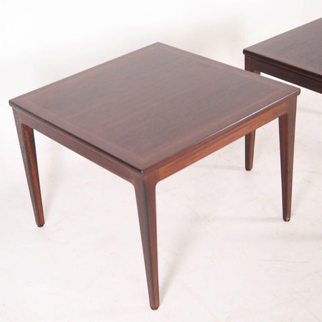 Rosewood End Tables, 1970s, Set of 2 For Sale - Image 4 of 13