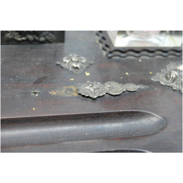 Inkwells with Wooden Base For Sale - Image 11 of 13