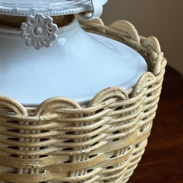 Early-20th Century Basket Form Oil Lamp For Sale - Image 4 of 11