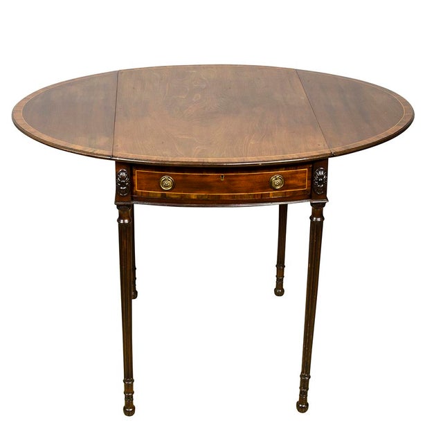 George III Mahogany Pembroke Table For Sale - Image 9 of 12