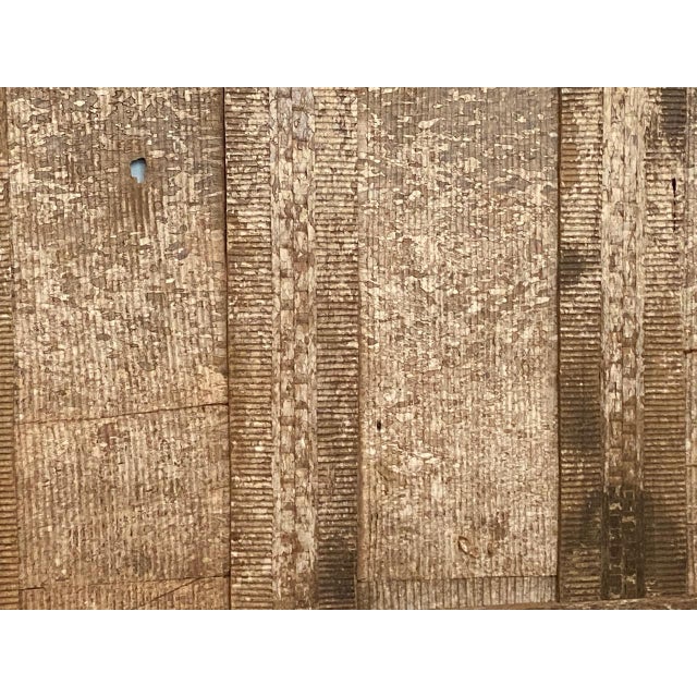 Andrianna Shamaris Ancient Hand Carved Wooden Panel For Sale - Image 4 of 18