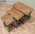 Vintage Oak Nesting Tables, 1930, Set of 3 For Sale - Image 4 of 8