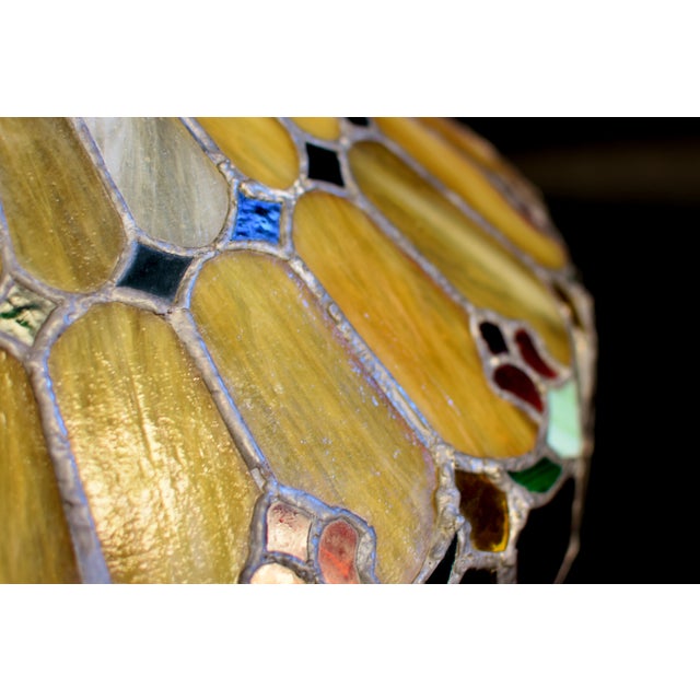 Antique Tiffany Style Light Lamp Shade For Sale - Image 14 of 18