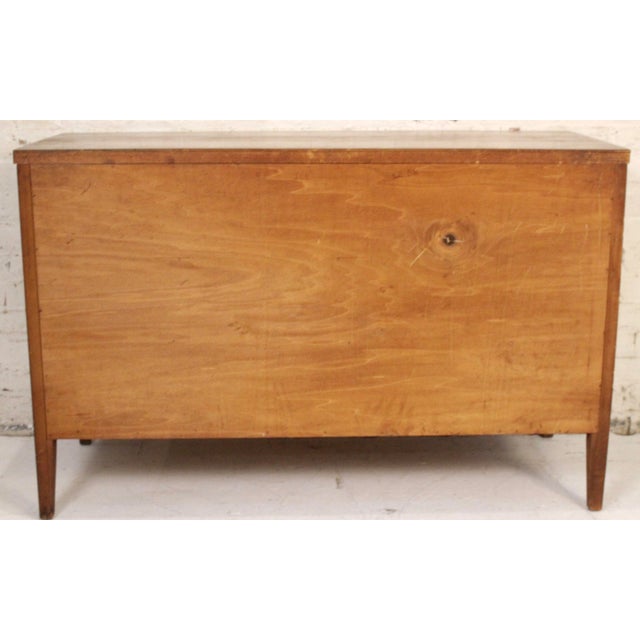 Wood Vintage Mid-Century Modern Three Drawer Walnut Dresser For Sale - Image 7 of 12