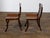 Pair of English Regency Mahogany Hall Chairs with Painted Coat of Arms For Sale In Atlanta - Image 6 of 12