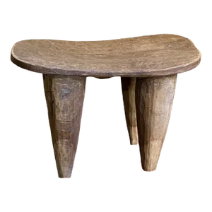 African Old Rustic Senufo Wood Milk Stool /Table I . Coast 24" W