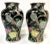 Mid Century Chinoiserie Birds With Peonies Hand Painted Porcelain Vases- a Pair For Sale - Image 11 of 12