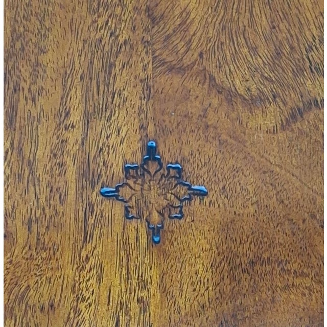 Late 20th Century Maitland-Smith Banded Mahogany Barley Twist Legs Side Table For Sale - Image 12 of 15