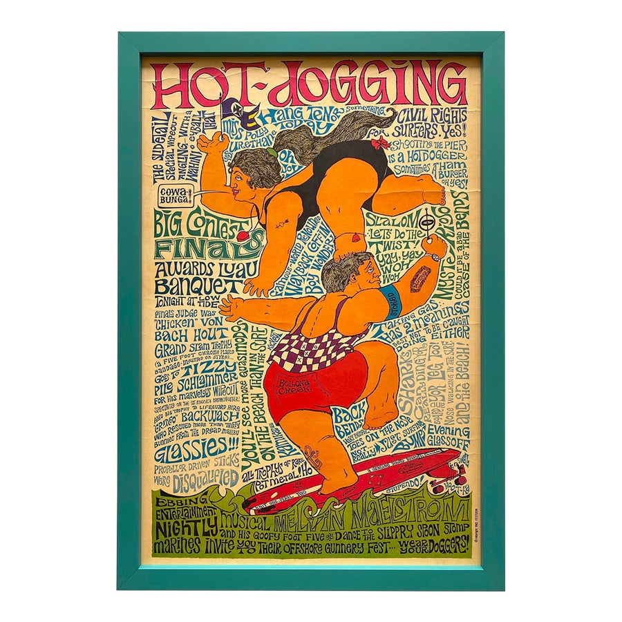 1950 Wood Frame Vintage Poster ポスター 39f86255-e1b3-40ac-afda-