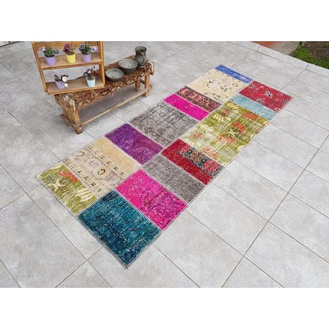 1950s Vintage Hnadmade Hallway Runner For Sale - Image 5 of 10