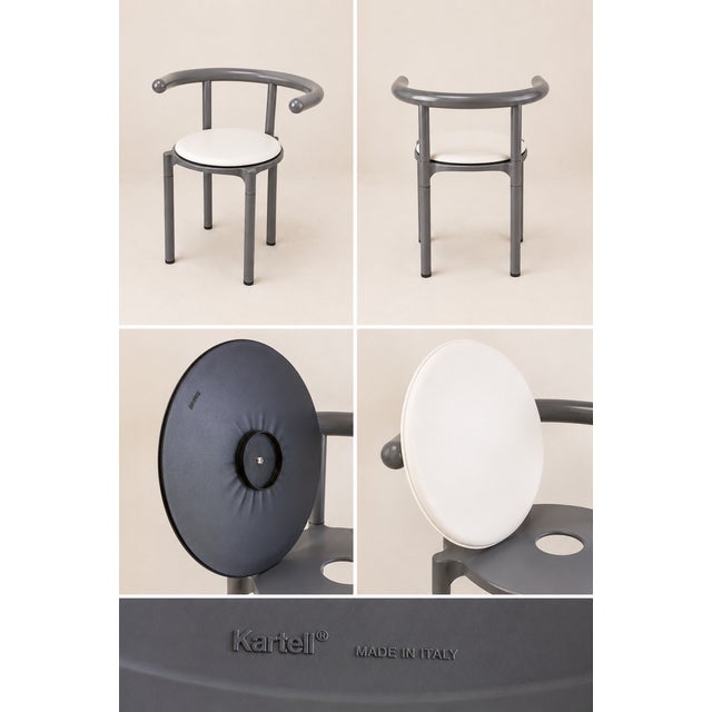 Model 4855 Chairs by Anna Castelli Ferrieri for Kartell, 1981, Set of 4, in Very Good conditions. Designed 1990 to 1999...