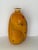 Late 20th Century Joan Miró Style Sculptural Yellow Hand Painted Art Glass Vase For Sale - Image 4 of 7