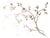 Hand Painted Chinoiserie Wallpaper Mural With Birds and Floral Branches – Luxury Scenic Wallcovering For Sale