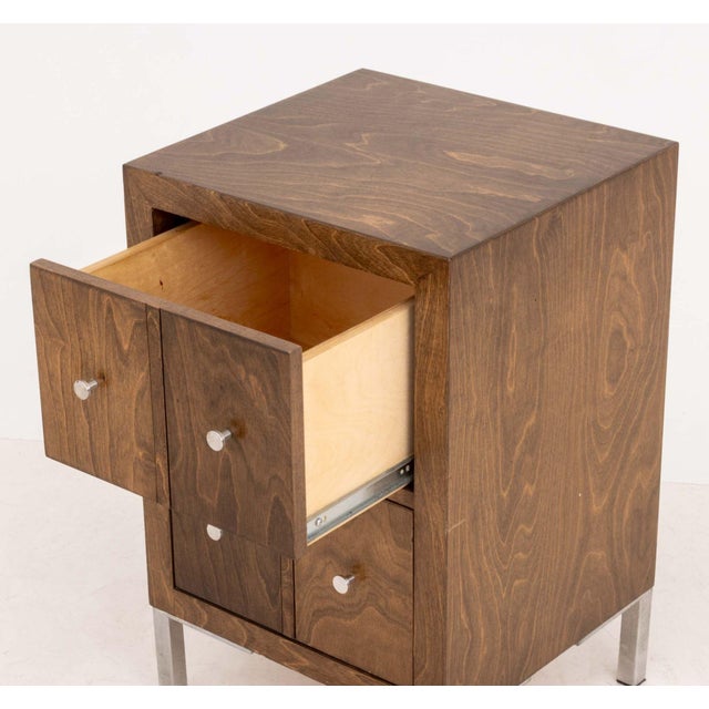 Late 20th Century Art Deco Style Stained Wood Chest of Drawers For Sale - Image 5 of 7