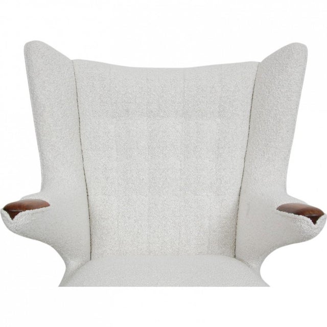 Wood Papa Bear Chair with Rosewood Armrests by Hans Wegner, 1960s For Sale - Image 7 of 18