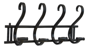 Vintage Ebonised Bentwood Coat Rack Coat Hooks, 1940
