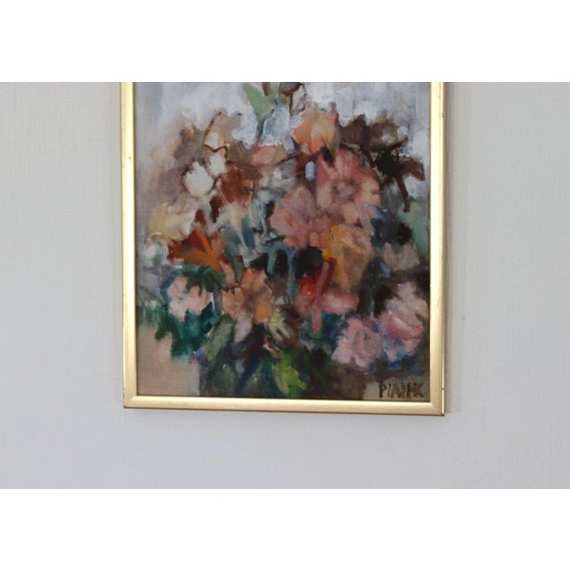 Mid-Century Modern Pia H. Campbell, Bloom, 1950s, Oil on Canvas, Framed For Sale - Image 3 of 17
