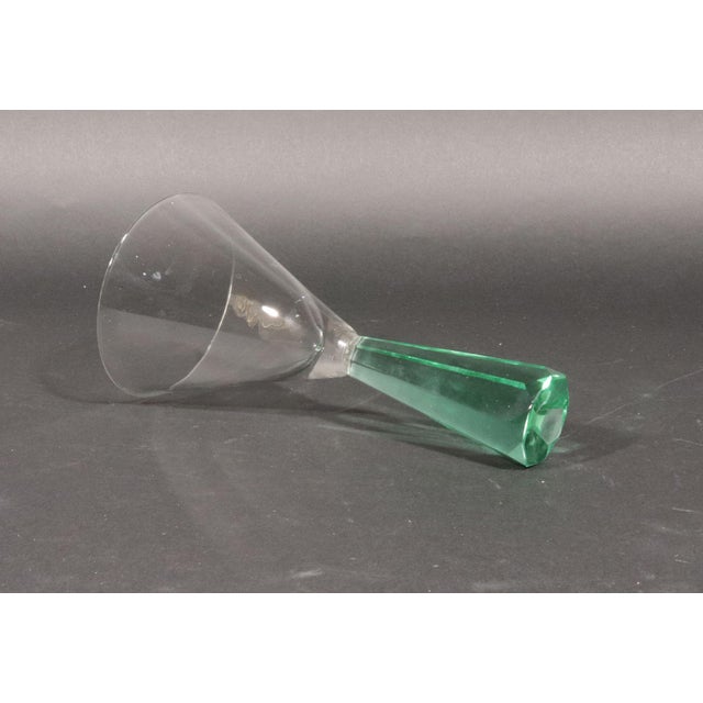 Vintage Post Modern Martini Glasses, Set of Four, 1970s This set of four Post-Modern Martini glasses from the 1970s...