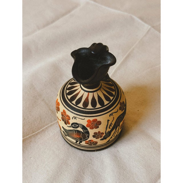 1990s Hand Painted Greek Ceramic Jug, 1990s For Sale - Image 5 of 5