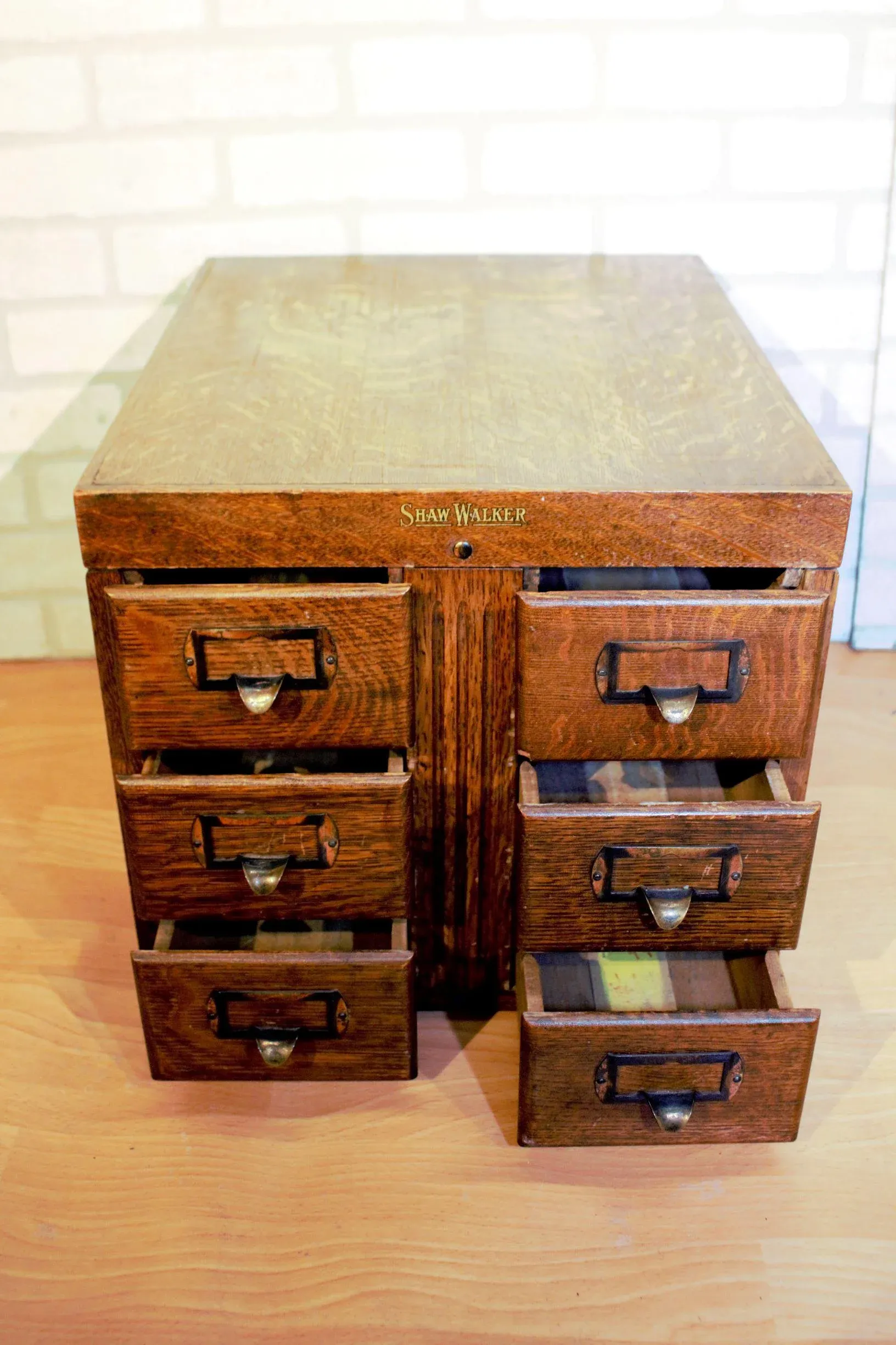 Vintage Shaw Walker Library Bureau Filing Cabinet | Chairish