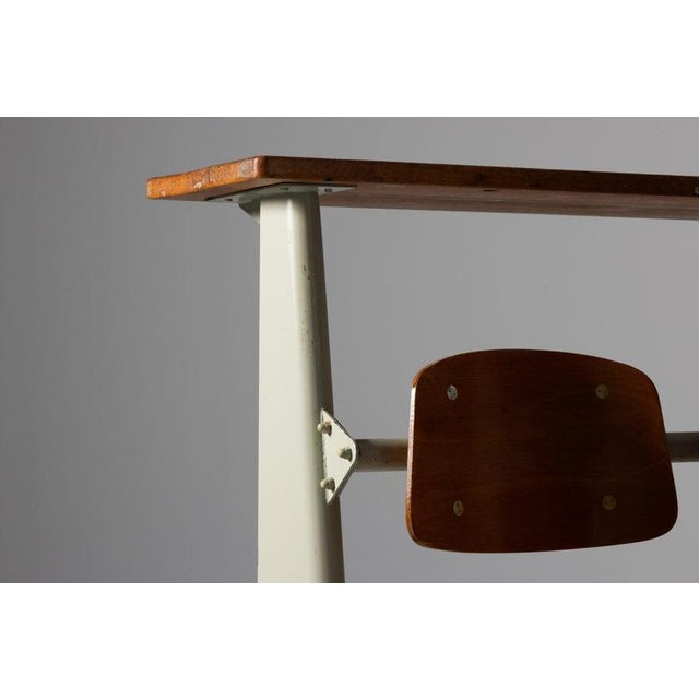 Lectura Hall Chairs attributed to Jean Prouvé for Ensic, France, 1950s For Sale - Image 17 of 18