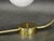 Metal Vintage Brass and Opaline Glass Wall Lights by Kamenický Šenov, 1970s, Set of 3 For Sale - Image 7 of 12