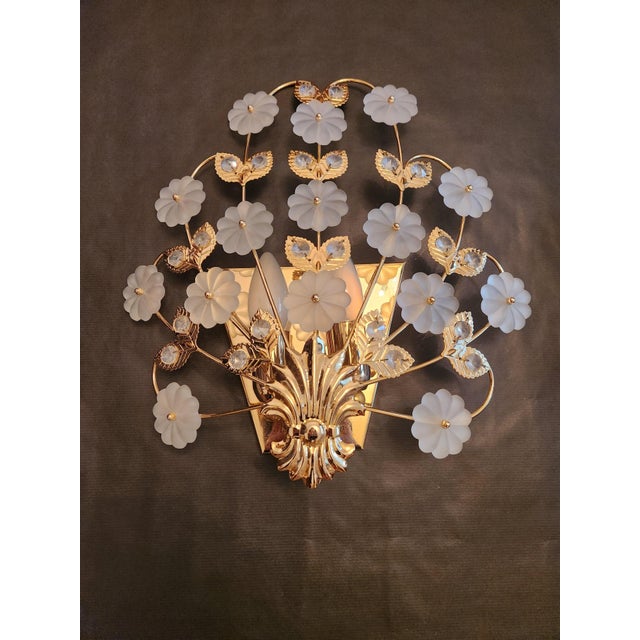 Gold Vintage Wall Lamp in Gilded Brass, 1960s For Sale - Image 8 of 18