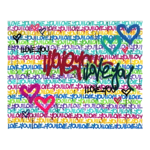 Playful Colorful Street Art Urban Graffiti Painting "Happy and Giggily" Original Artwork by Amber Goldhammer