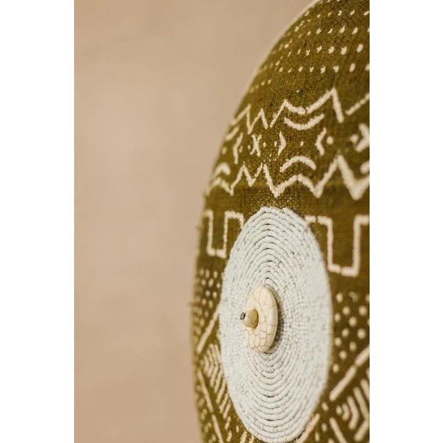 Brown Cameroon Woven Shield For Sale - Image 8 of 9