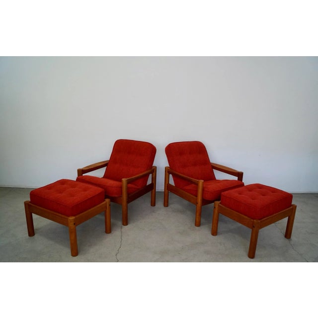 Danish Modern Teak Lounge Chairs - 2 Sets For Sale - Image 13 of 13
