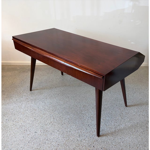 Mid-Century Desk with Book Shelf, Germany, 1950s For Sale - Image 6 of 16