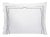 Clarissa Standard Cotton Sham, White & Light Gray For Sale