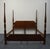 Traditional High End Vintage Solid Mahogany Traditional Style King Size Four Poster Rice Bed 623-174 For Sale - Image 3 of 9