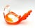 Orange Orange & Clear Murano Sommerso Glass Bird – 20th Century – Italian Modern / Collectible Glass For Sale - Image 8 of 10