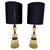 Italian Amber, Burgundy and Black Murano Glass Table Lamps, 2000s, Set of 2 For Sale - Image 14 of 14
