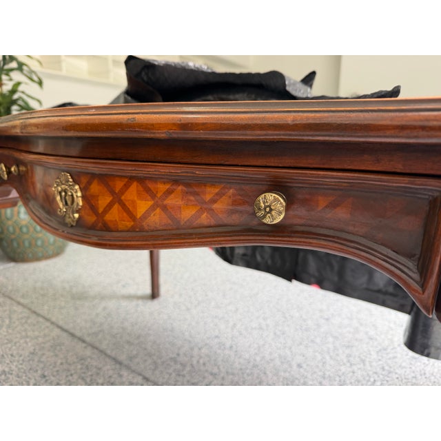Brown Bureau Plat Writing Desk For Sale - Image 8 of 8