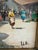 Italian Antonio De Vity (1901-1993) Oil Painting Italian Street Market Scene Cityscape For Sale - Image 3 of 12