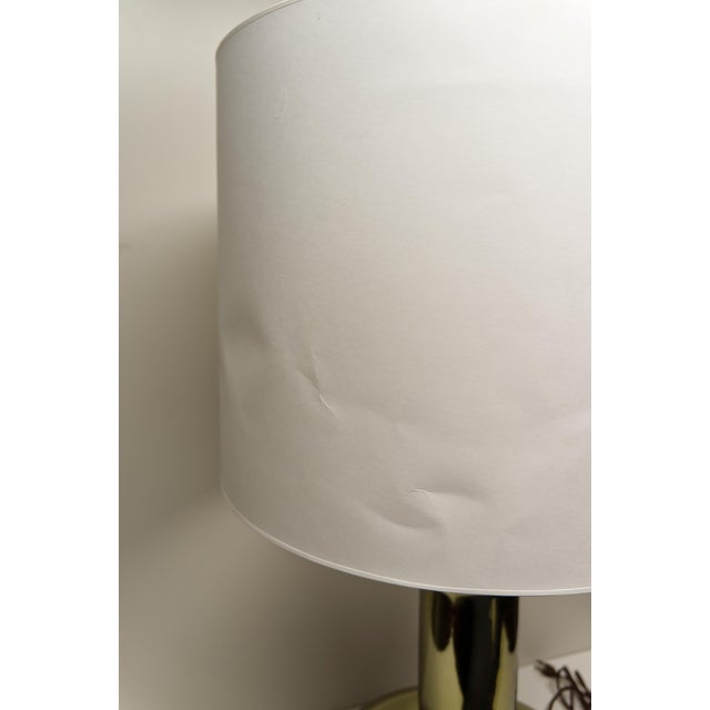 Glass Late 20th Century Mercury Glass Table Lamp Wooden Base For Sale - Image 7 of 9