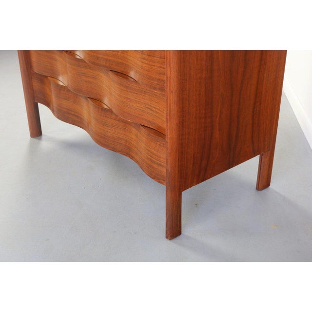1950s Edmond Spence Wavy High Dresser For Sale - Image 5 of 7