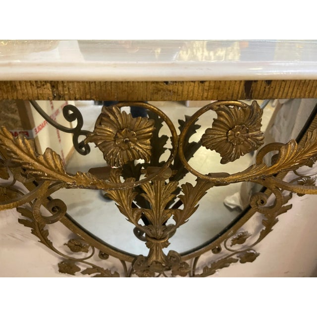 Gold Large Gold Gilded Mirror For Sale - Image 8 of 13
