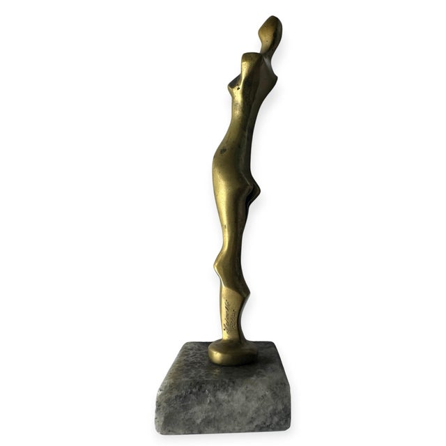 Figurative 1970s Modernist Bronze Figure Sculpture — Roberto Gabriel Crivellé (B. 1936) For Sale - Image 3 of 9