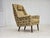 1970s Danish Highback Armchair in Brown/Beige Furniture Fabric and Teak Wood, 1970s For Sale - Image 5 of 17